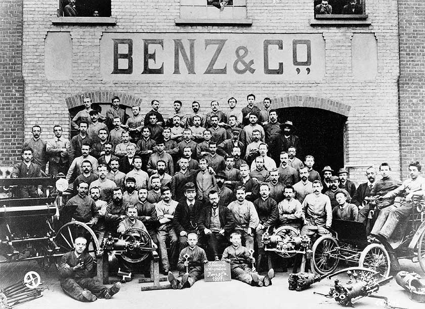 Mercedes-Benz plant workers, 1897