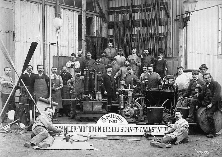 The Workforce At Daimler Factory In Cannstatt, Stuttgart. (1893)