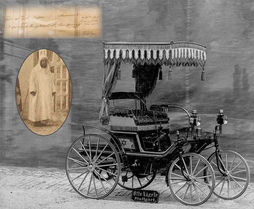 Hassan I, ruler of Morocco from 1873 to 1894, was the Mercedes-Benz company's first customer