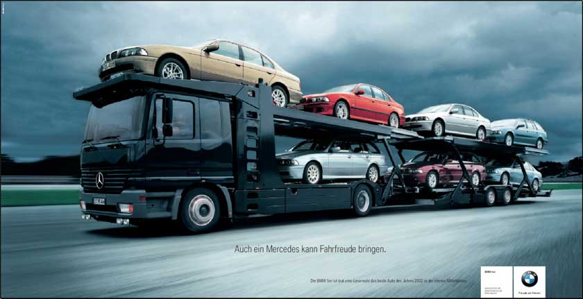 Mercedes ads for newspapers